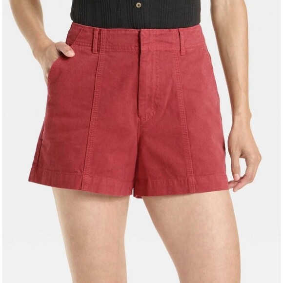 Universal Thread Pants - Universal Thread Women’s High Rise Trouser Shorts Red Sz 10 NWT